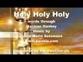 Holy holy holy for solo cantor, unison choir and organ
